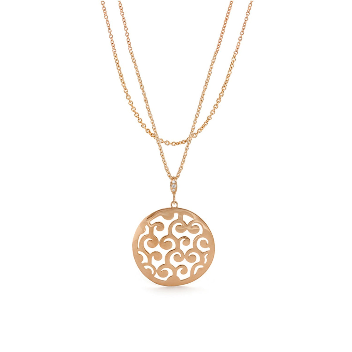 Stamped with Love Swirl Necklace