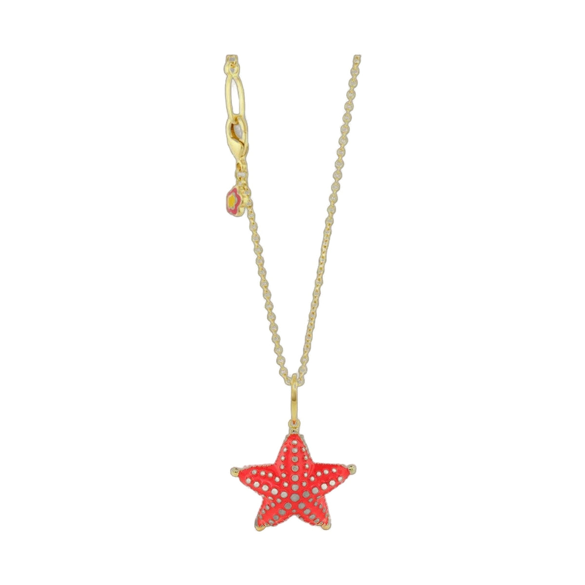Eau Starfish Pendant — Petite Dotted Necklace