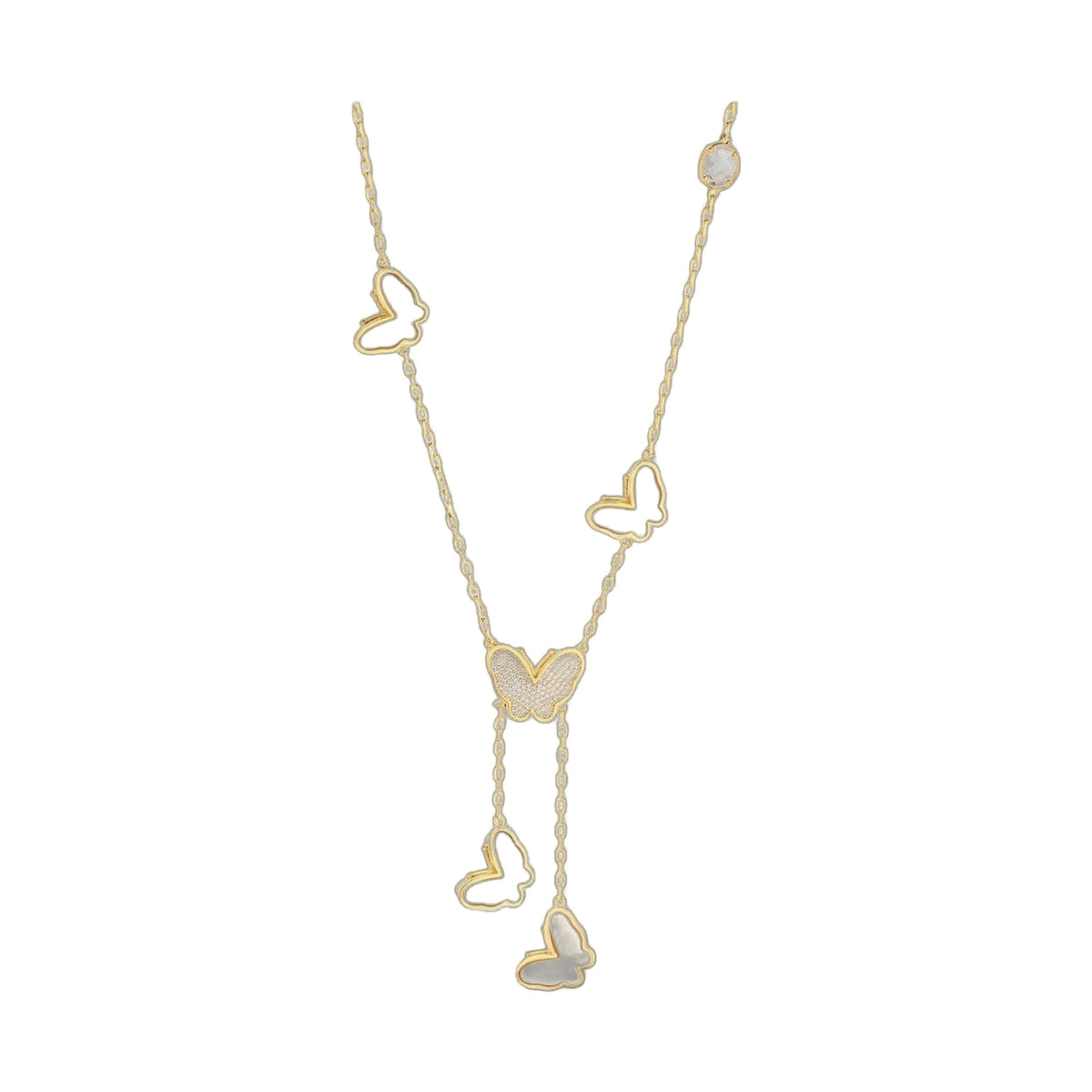 Mariposa Butterfly Onyx Necklace