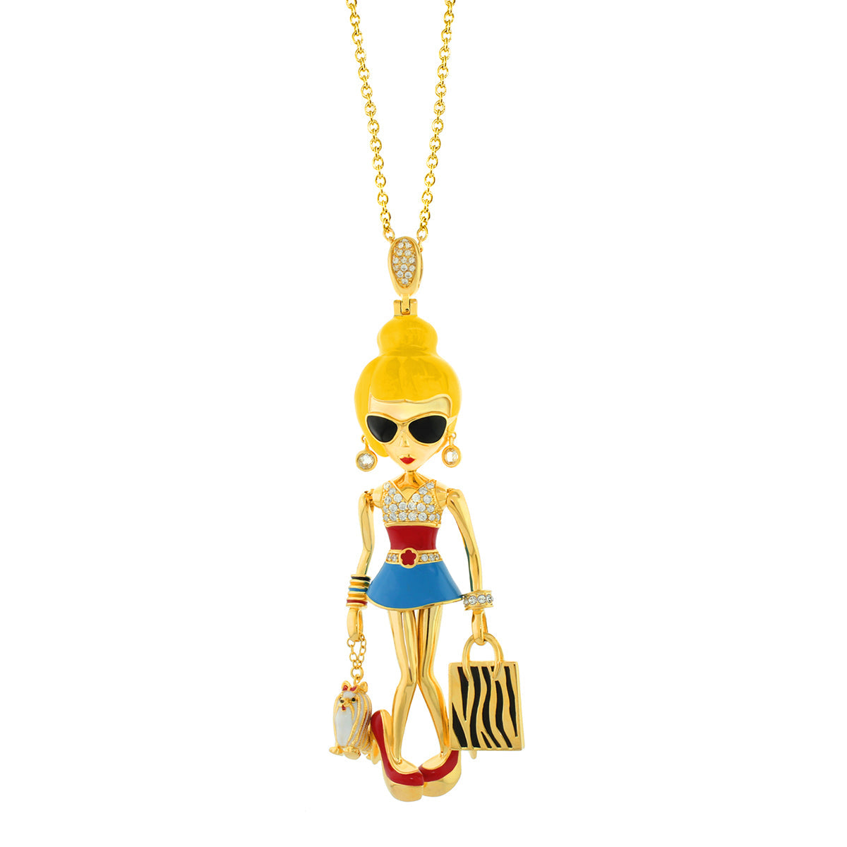 Uptown Girls Charm Necklace