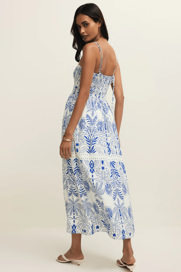 NADINE AIRY PALM MAXI DRESS by z supply at Shirley Shoppe