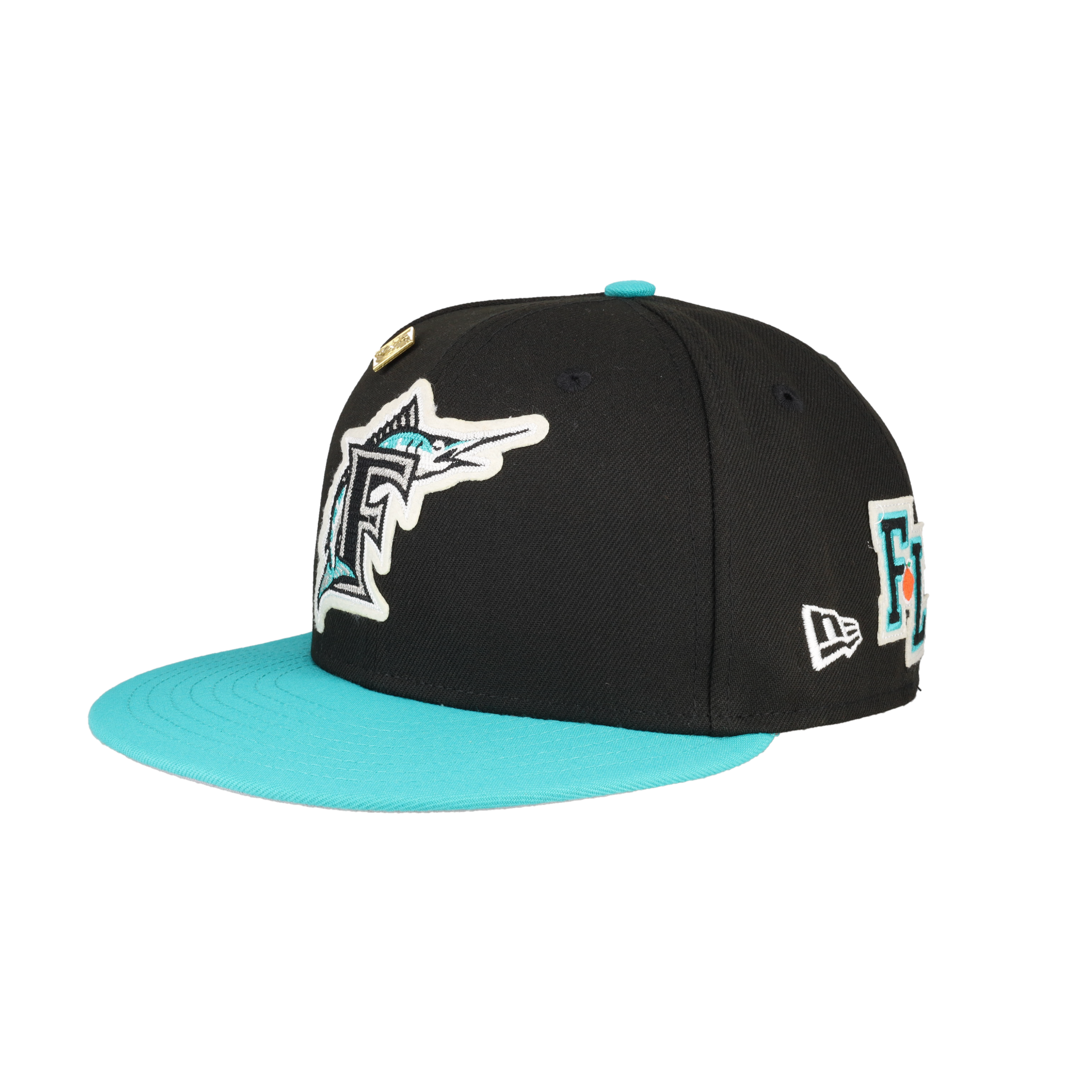 Florida Marlins Letterman Collection 59Fifty Fitted Hat