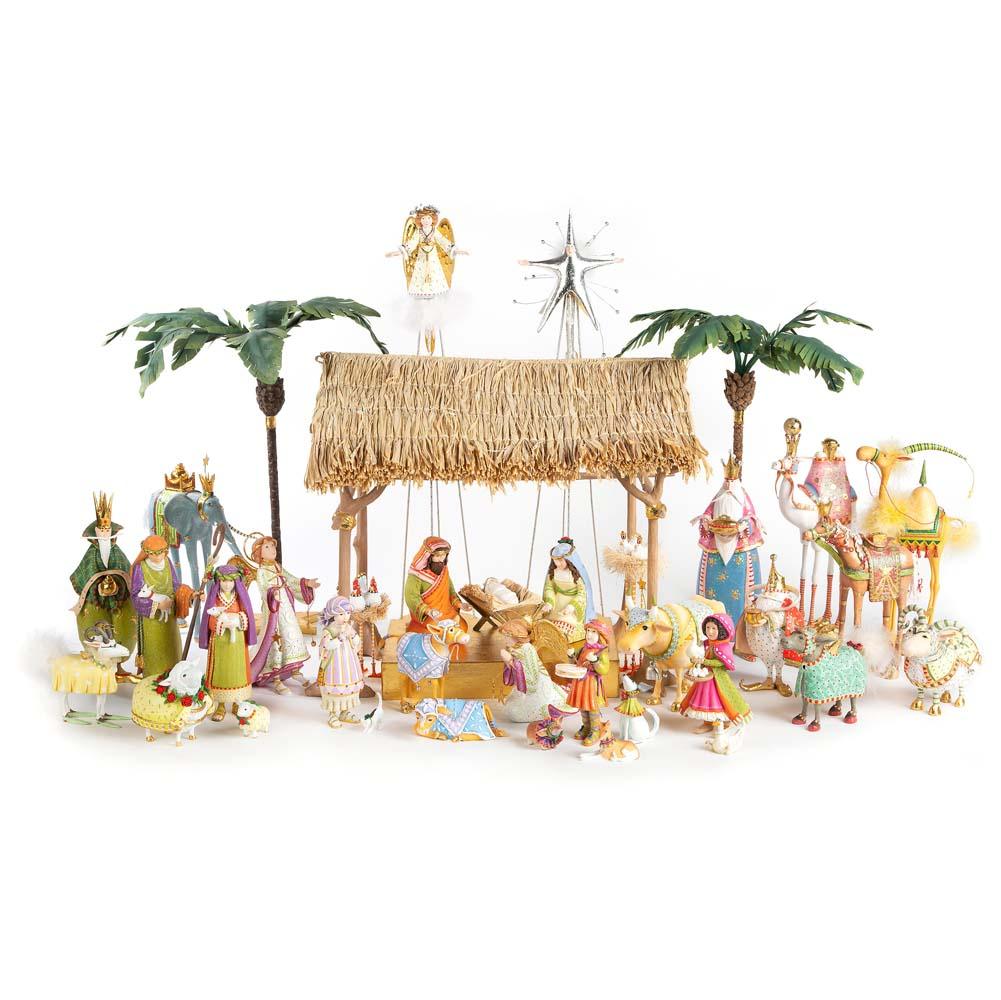 Nativity Chicken & Dove Figures by Patience Brewster