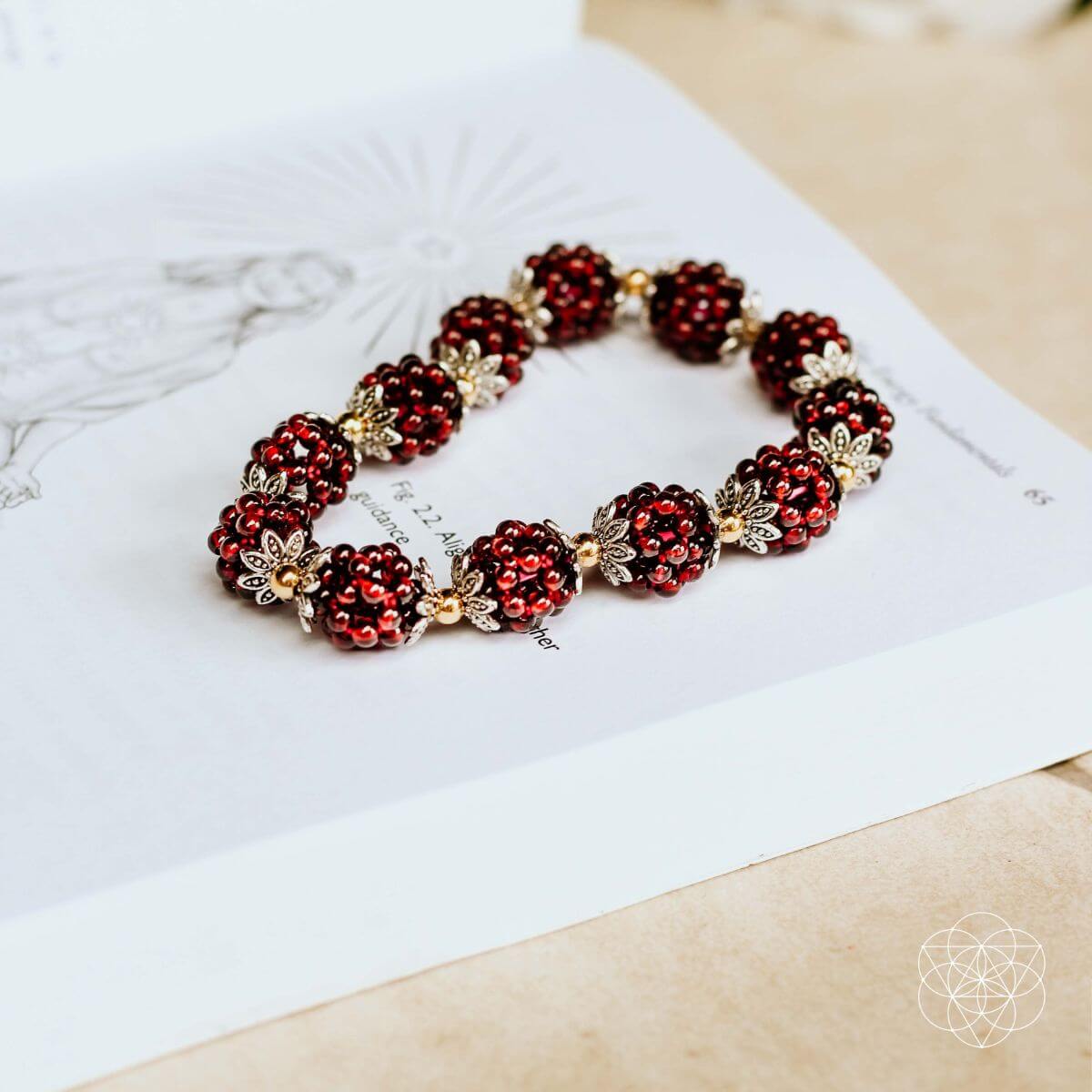 Natural Garnet Healing Bracelet by Conscious Items at Shirley Shoppe