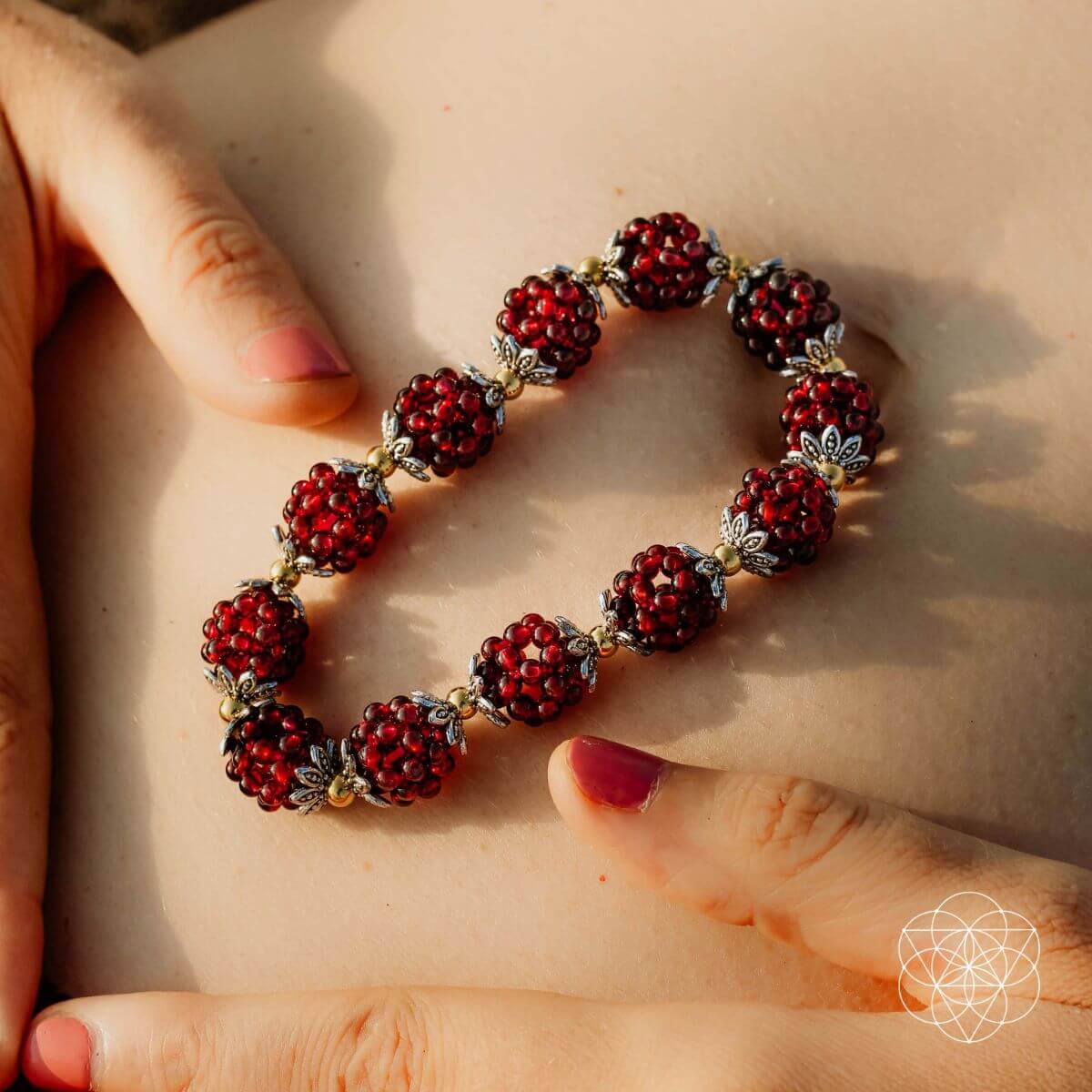 Natural Garnet Healing Bracelet by Conscious Items at Shirley Shoppe