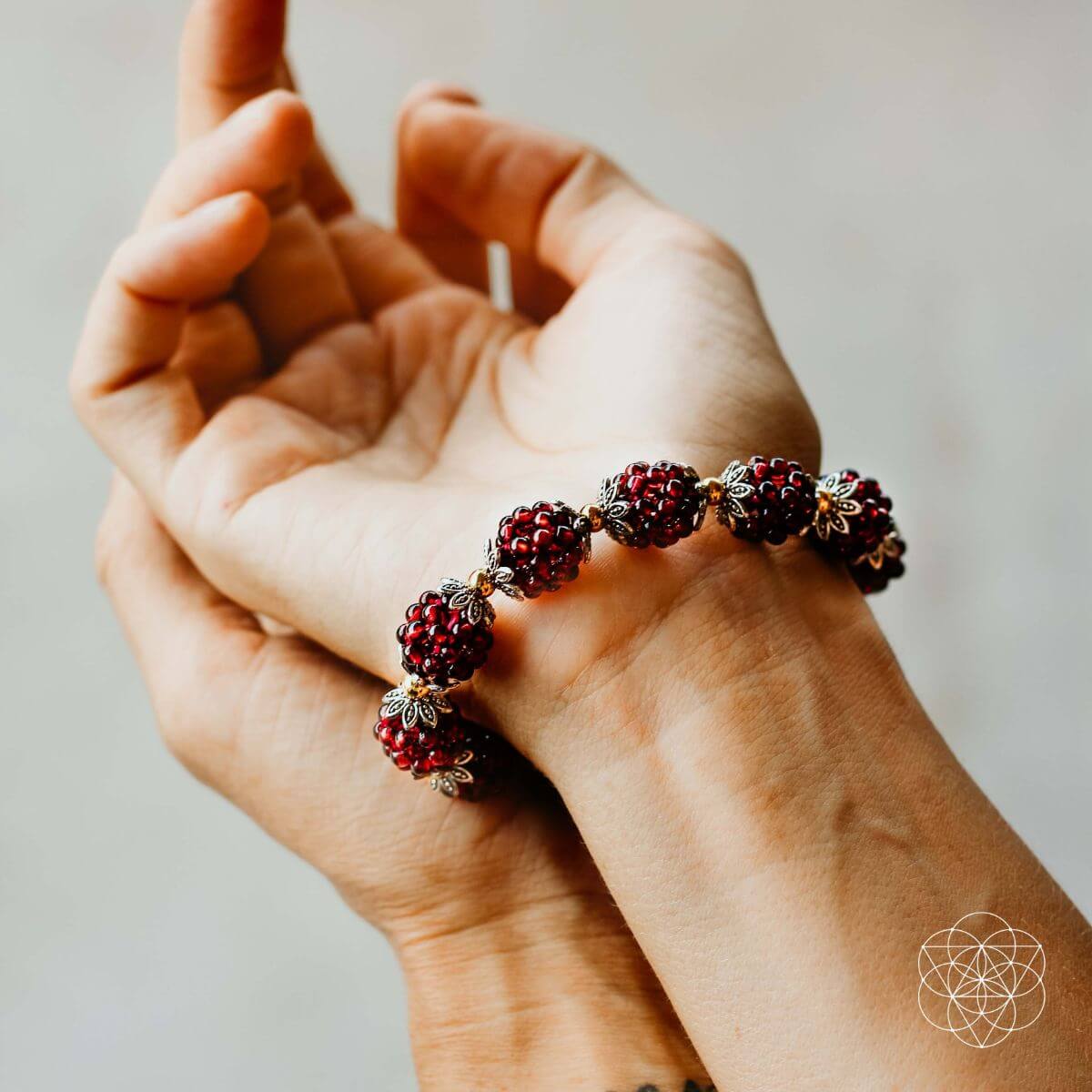 Natural Garnet Healing Bracelet by Conscious Items at Shirley Shoppe