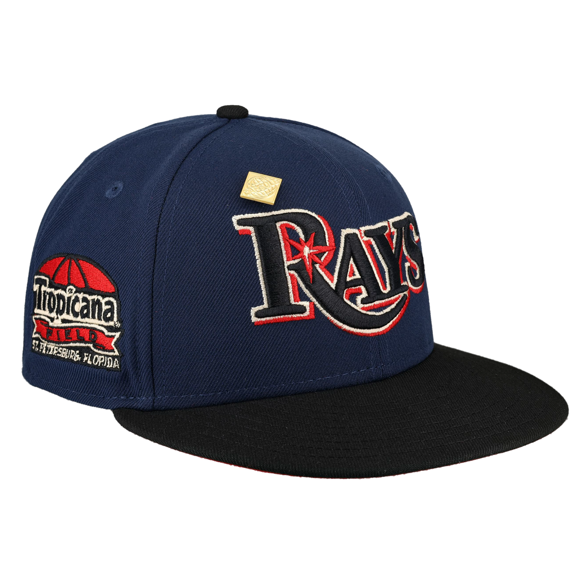 Tampa Bay Rays Midnight Crimson Collection Tropicana Field Fitted Hat