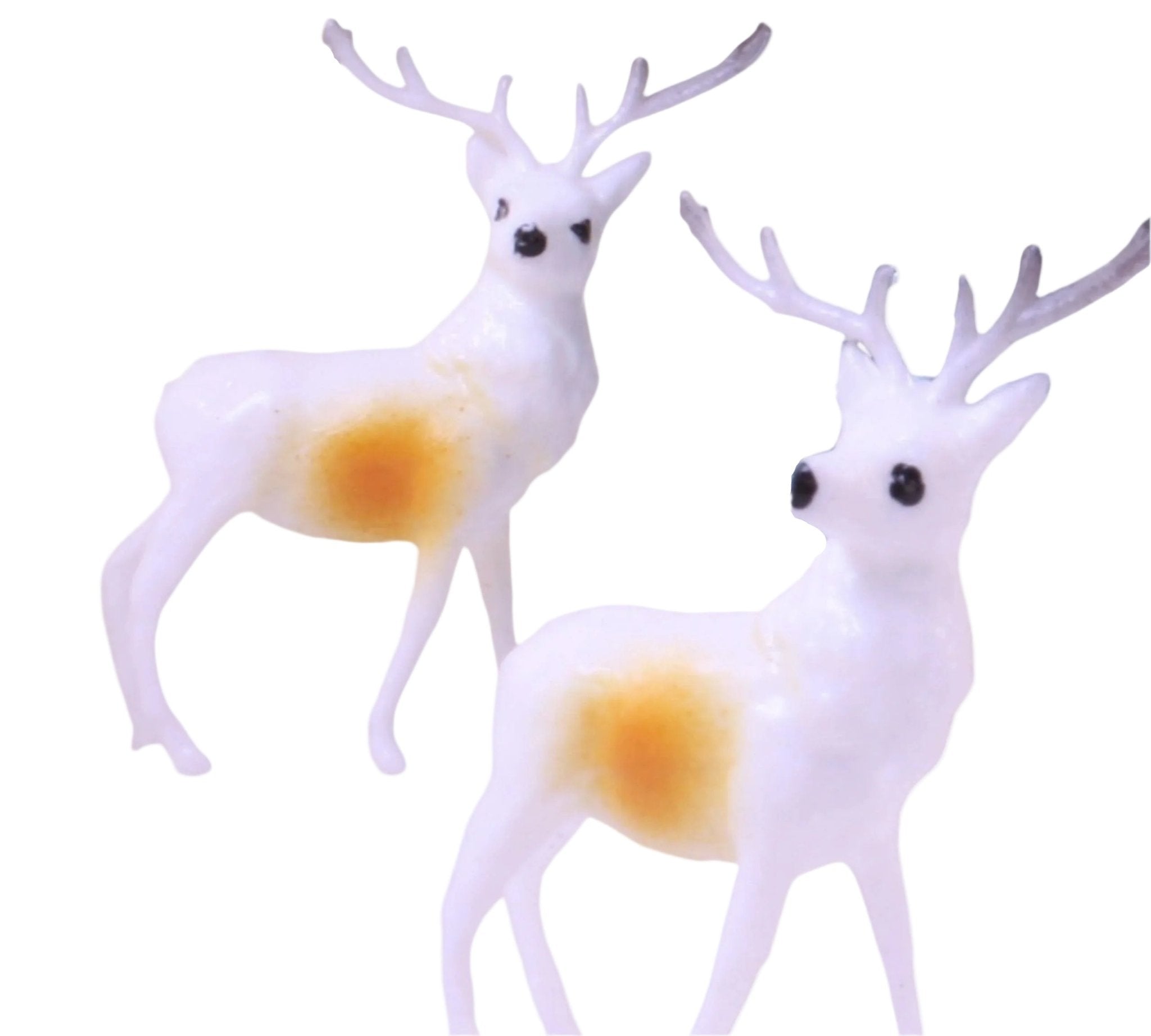 New Old Stock 1.5" Reindeer Decorative Figurine, 1960s by Quirks! at Shirley Shoppe