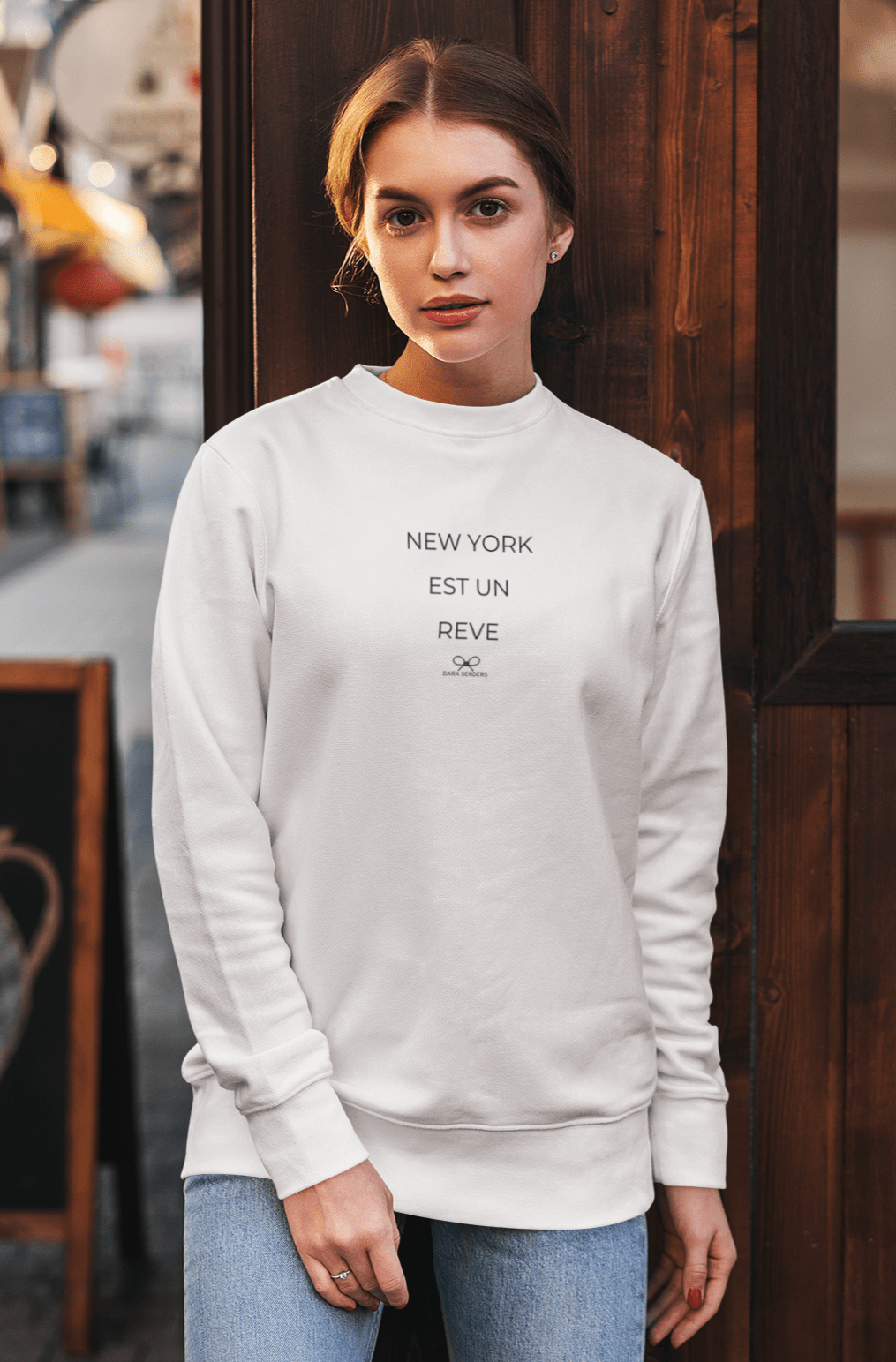 NEW YORK IS A DREAM • EMBROIDERED PULLOVER by DARA SENDERS at Shirley Shoppe