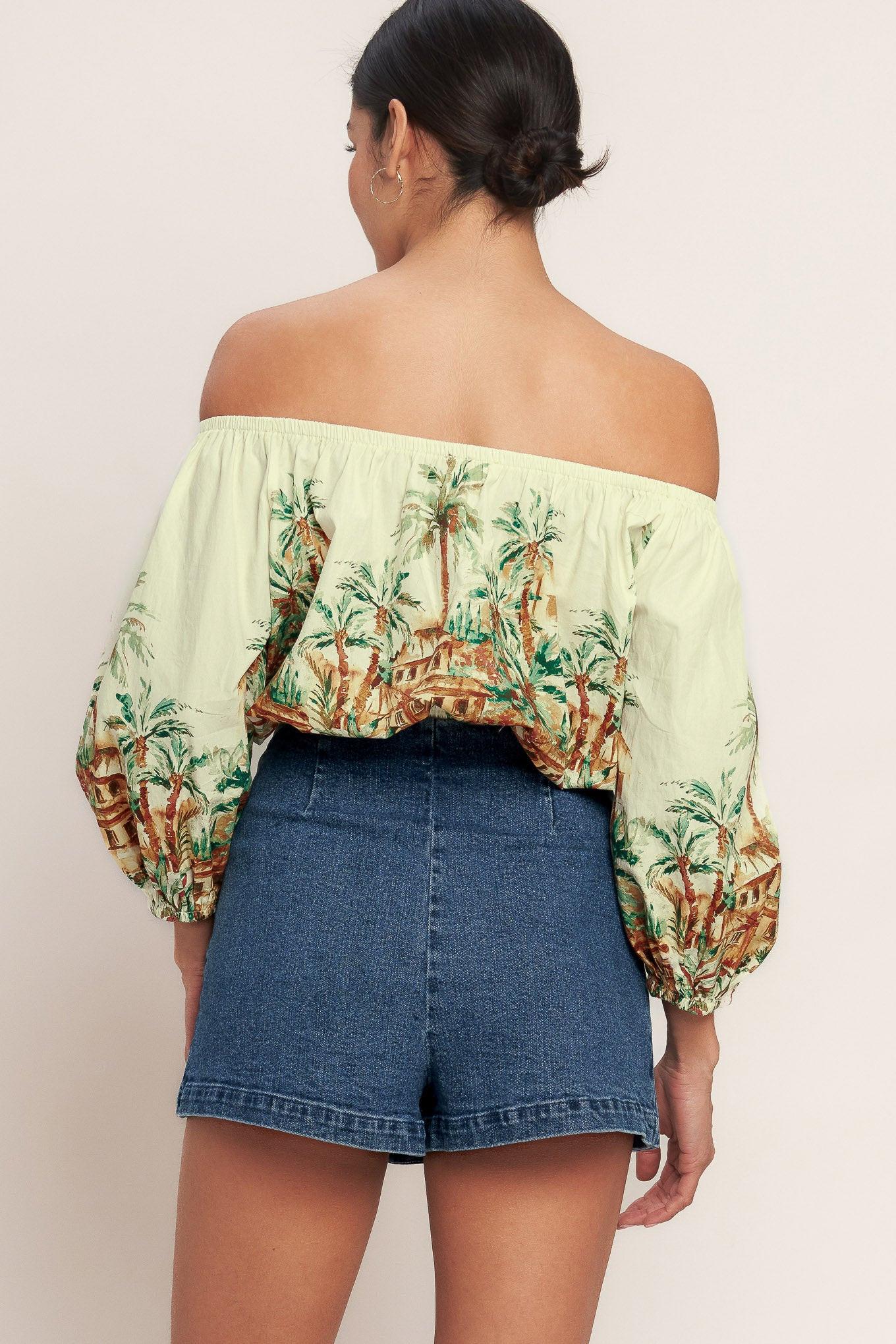 NO SECOND THOUGHT DENIM SKIRT by Flying Tomato at Shirley Shoppe