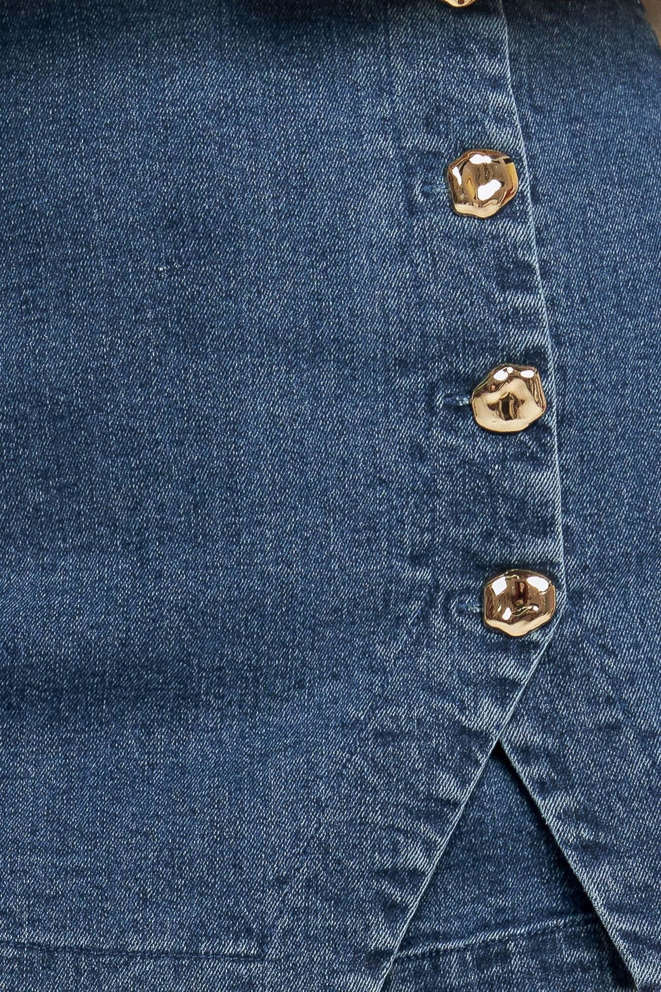 NO SECOND THOUGHT DENIM SKIRT by Flying Tomato at Shirley Shoppe