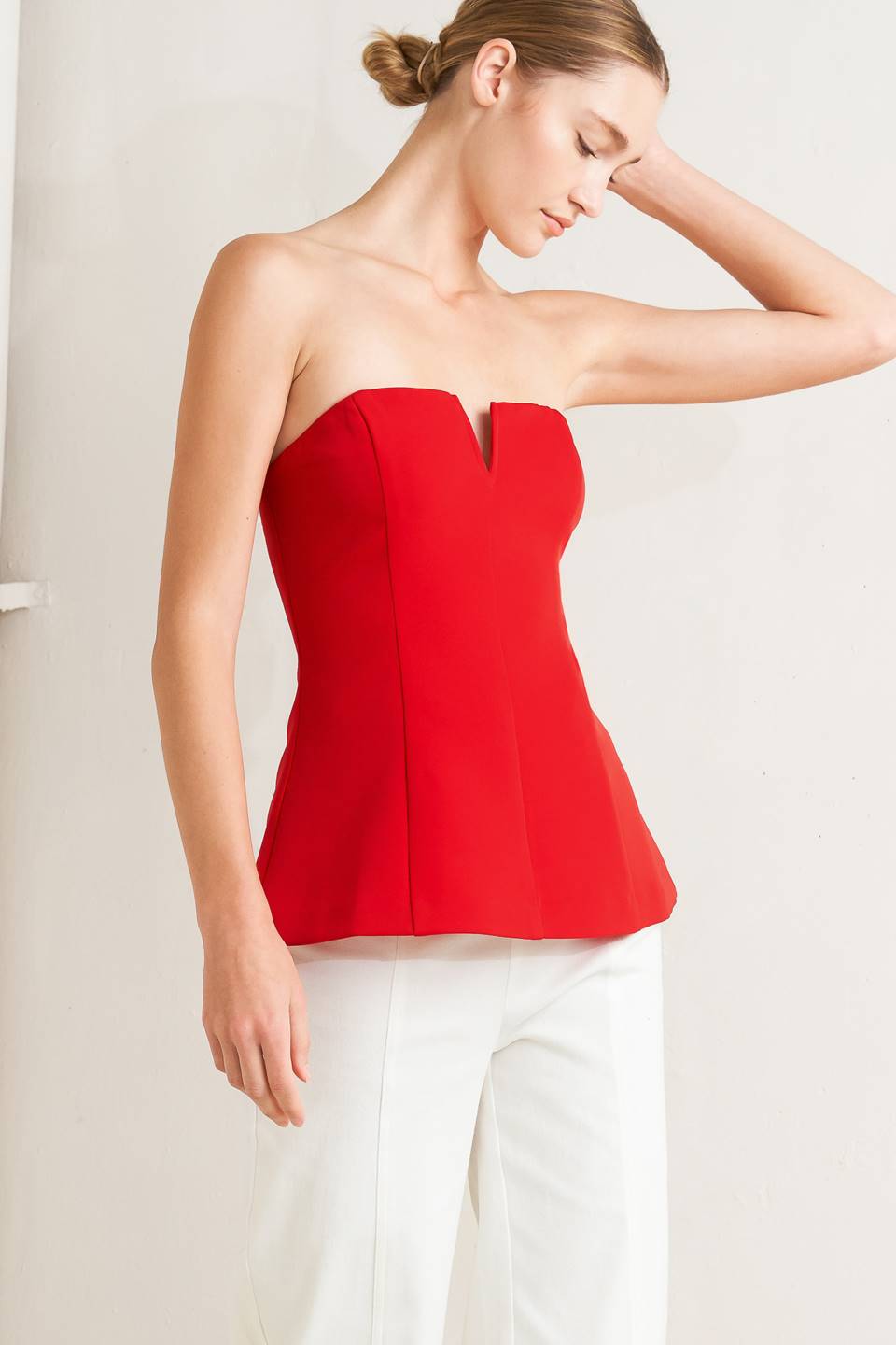 NOIR CONTOUR WOVEN TOP by Flying Tomato at Shirley Shoppe