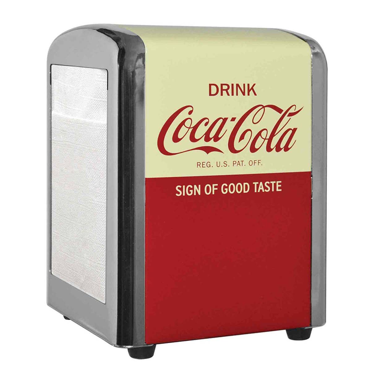 Nostalgic Coca - Cola Half Size Napkin Dispenser by Quirks! at Shirley Shoppe