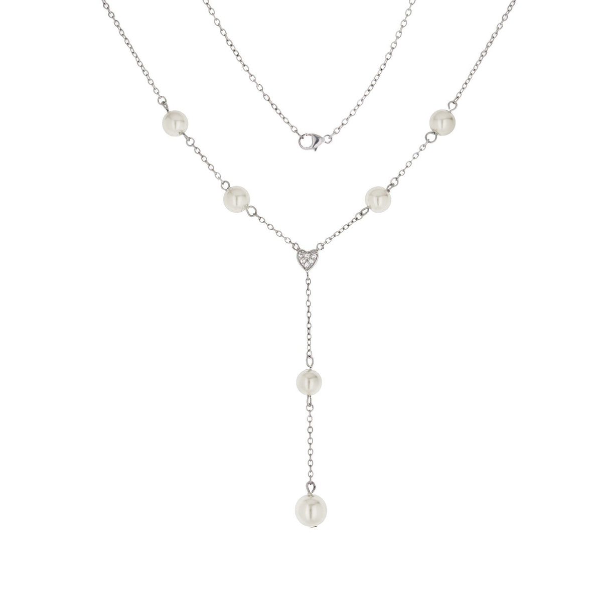 925 Pearl Y Necklace