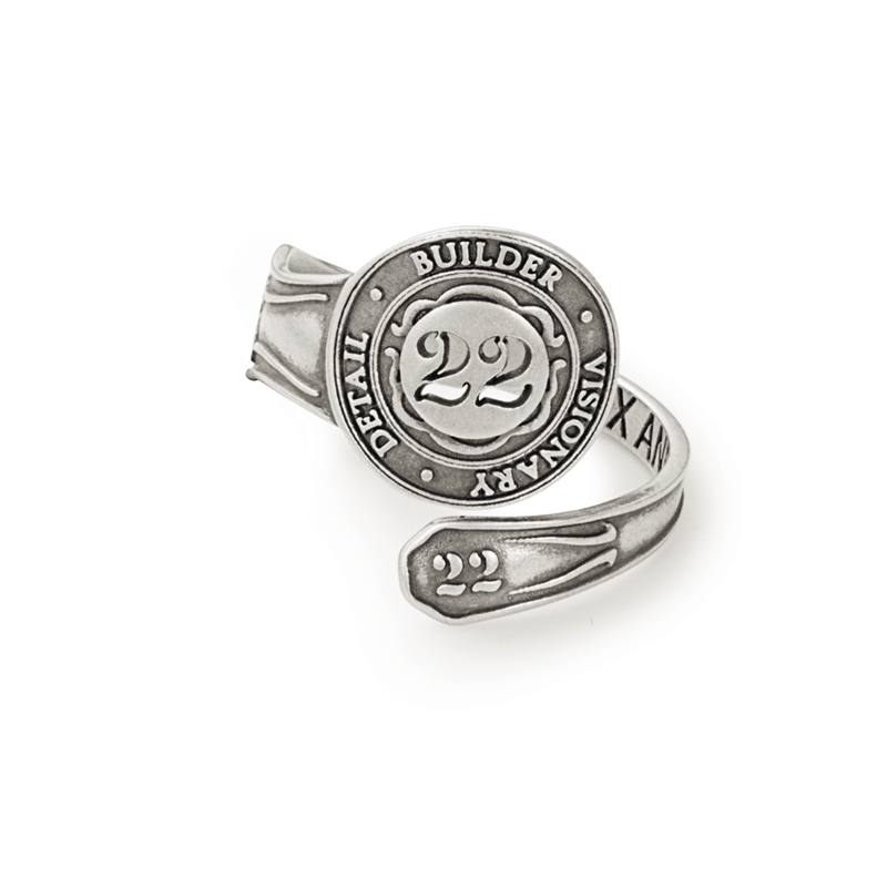 Number 22 Spoon Ring | Builder, Vision, and Detail by ALEX AND ANI at Shirley Shoppe