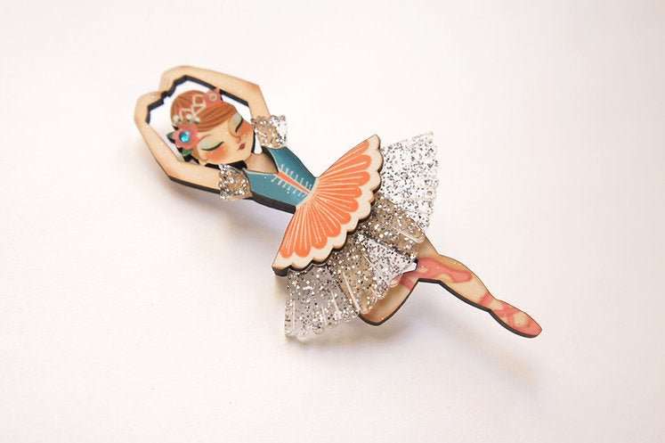 Nutcracker Ballerina Brooch by Laliblue by Quirks! at Shirley Shoppe