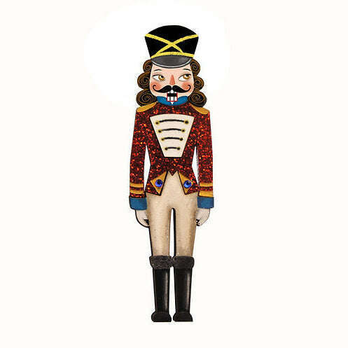 Nutcracker Soldier Brooch by Laliblue