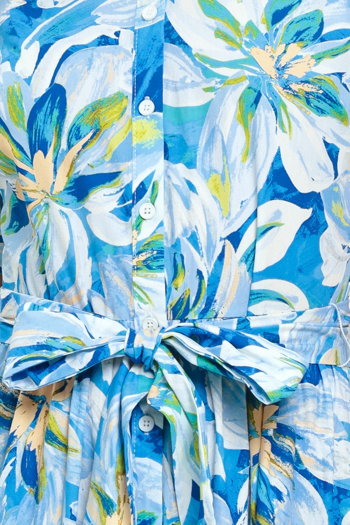 OCEAN GARDEN WOVEN MIDI DRESS by Flying Tomato at Shirley Shoppe