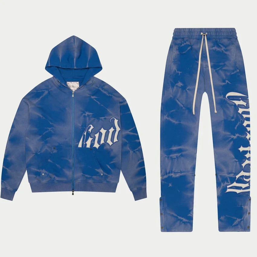 GODSPEED OG Logo Sweatsuit V2 (Blue Tie-Dye)