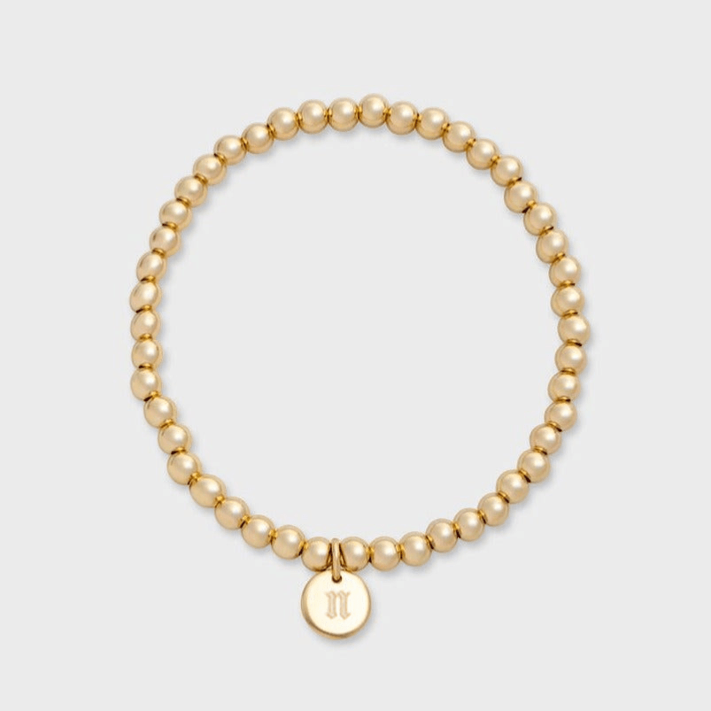 old english initial juno bracelet (4mm) by Cuffed by Nano LLC at Shirley Shoppe