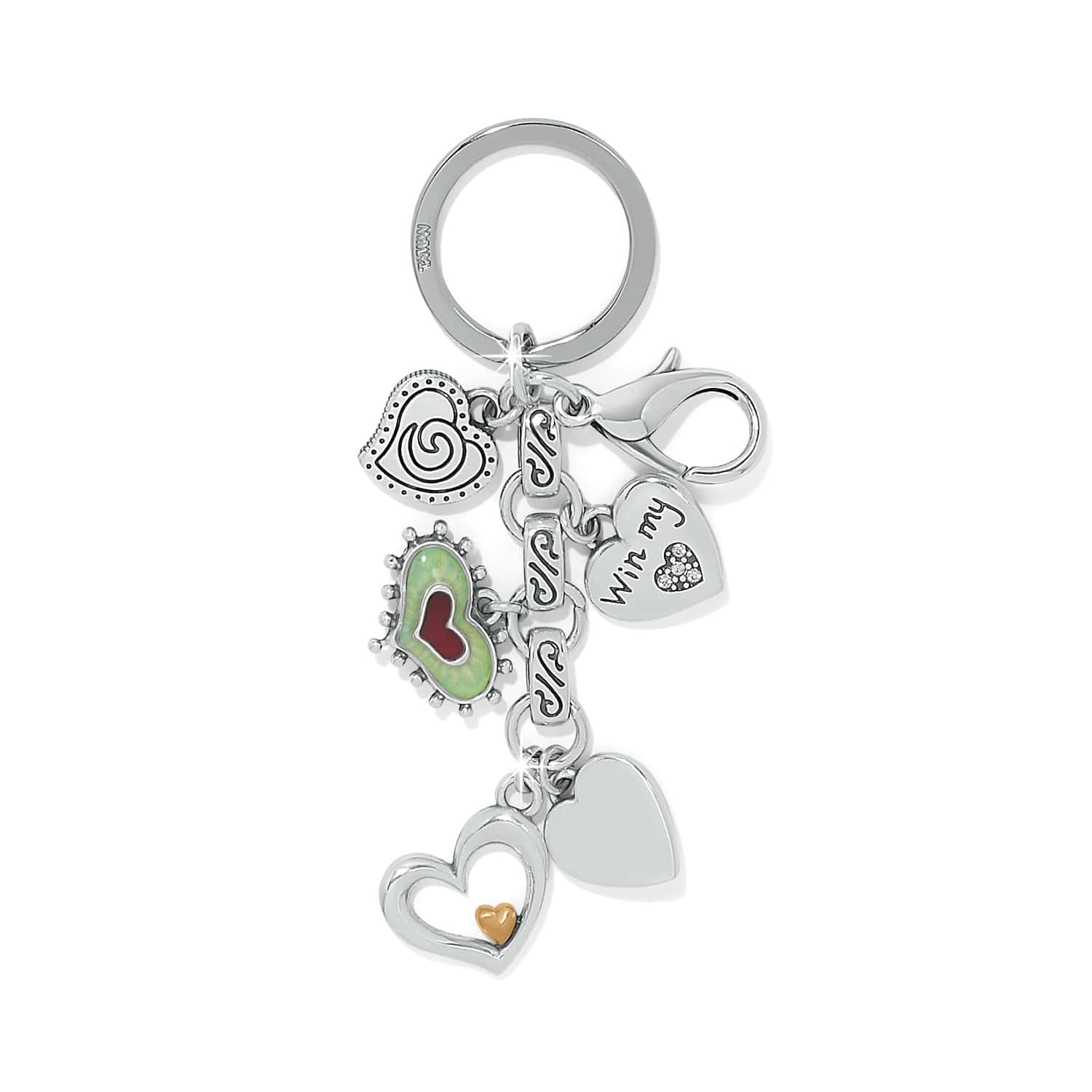 One Heart Color Key Fob