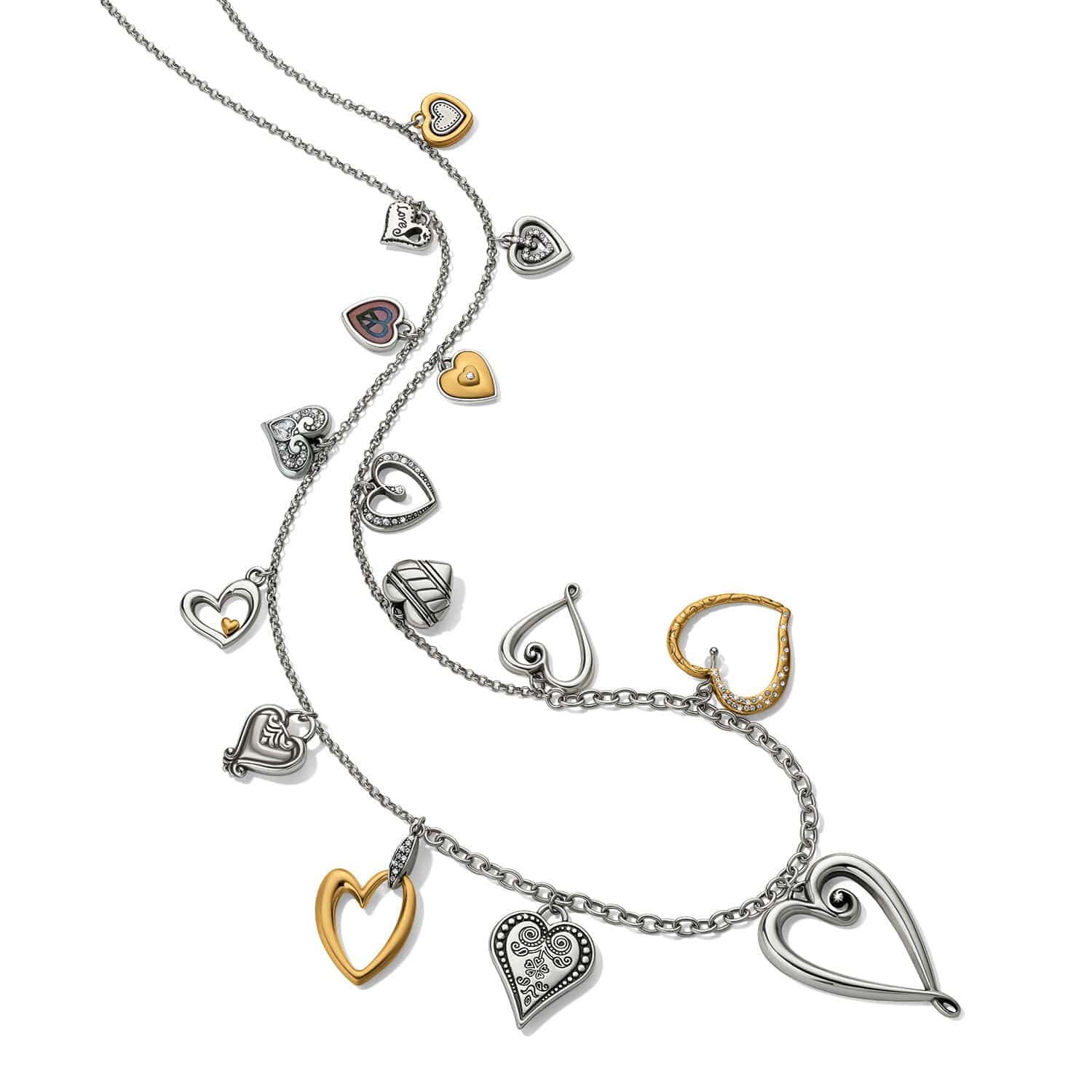 One Heart Large Long Necklace