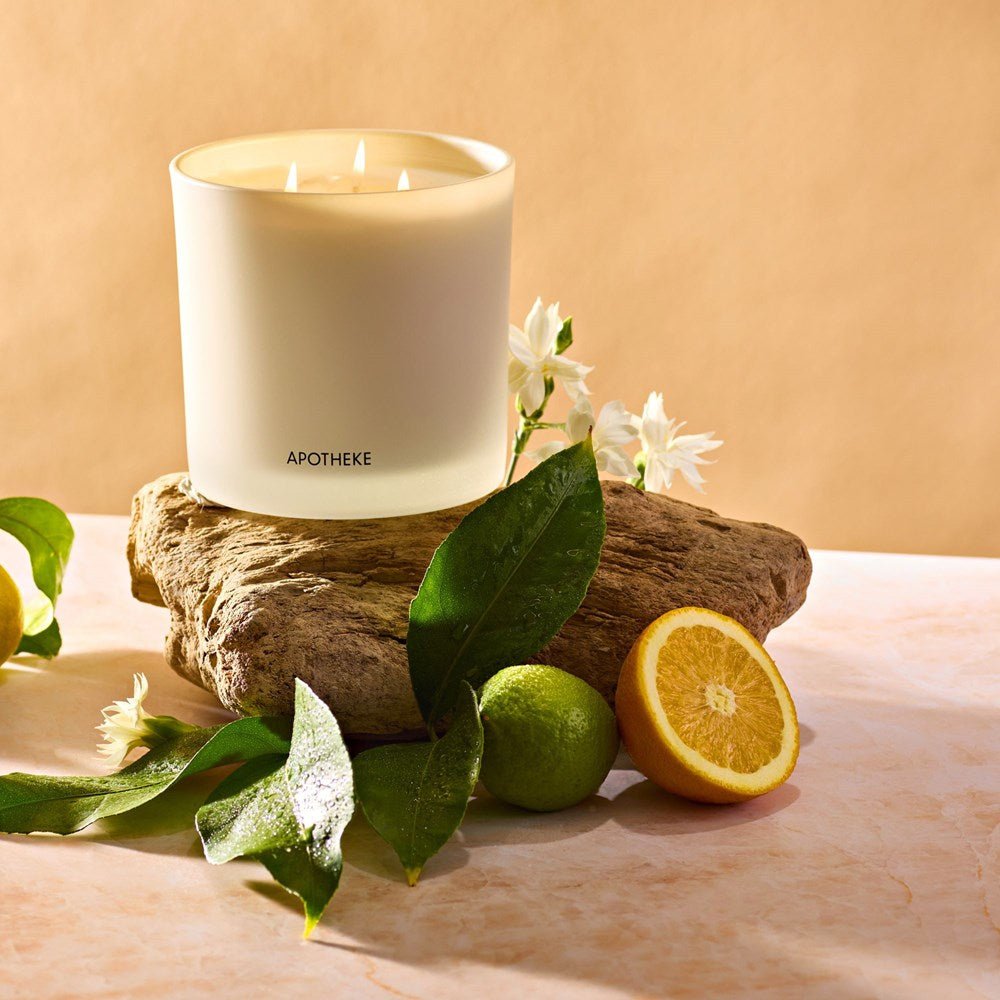 Orange Blossom Neroli 3-Wick Candle by APOTHEKE at Shirley Shoppe