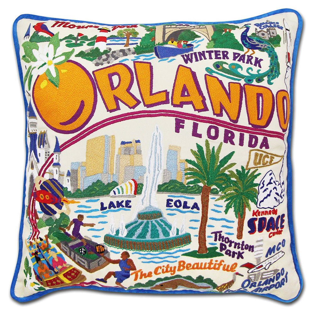 Orlando Hand - Embroidered Pillow by Quirks! at Shirley Shoppe