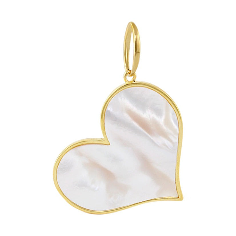 18K Gold Mother of Pearl Pendant