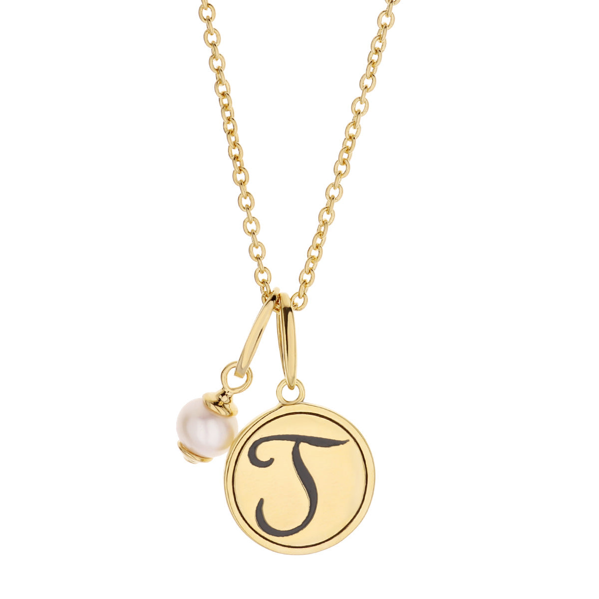 Initial T Necklace