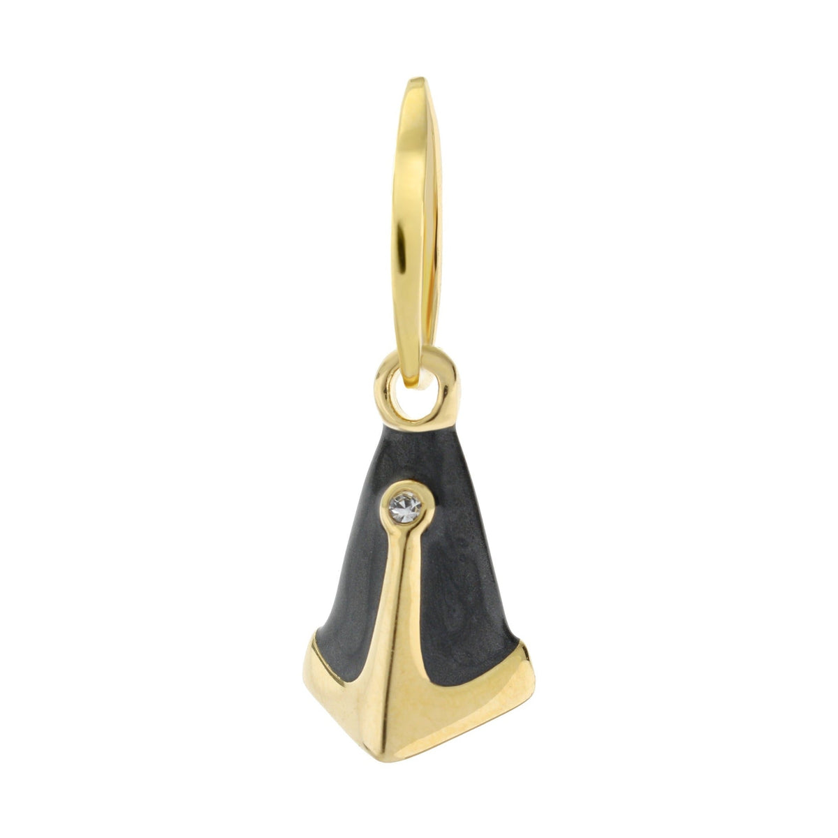 Petit Gateau Pendant — Black Bell Charm
