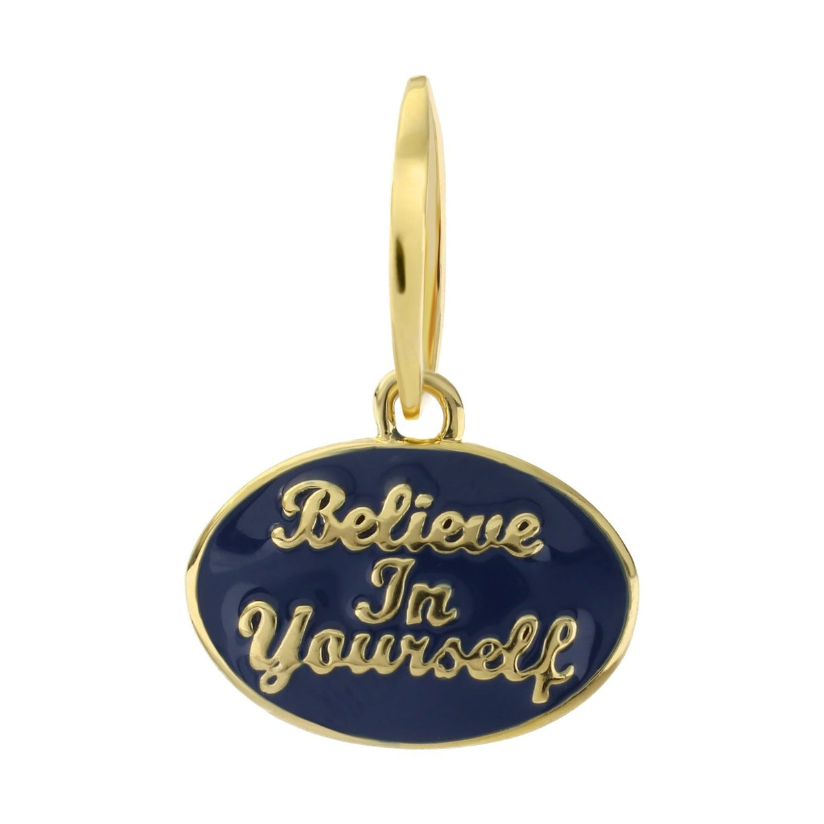 Petit Gateau Pendant — Believe In Yourself Oval