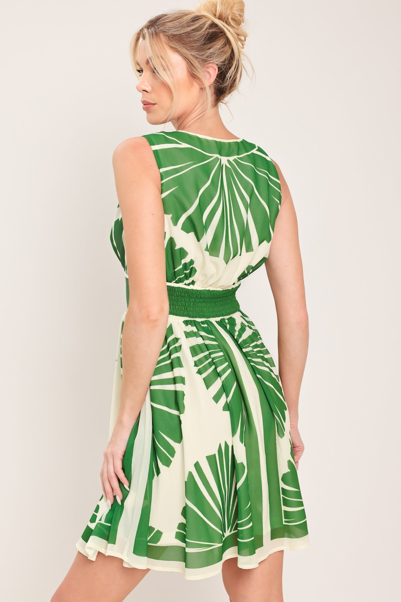 PALM BREEZE WOVEN MINI DRESS by Flying Tomato at Shirley Shoppe