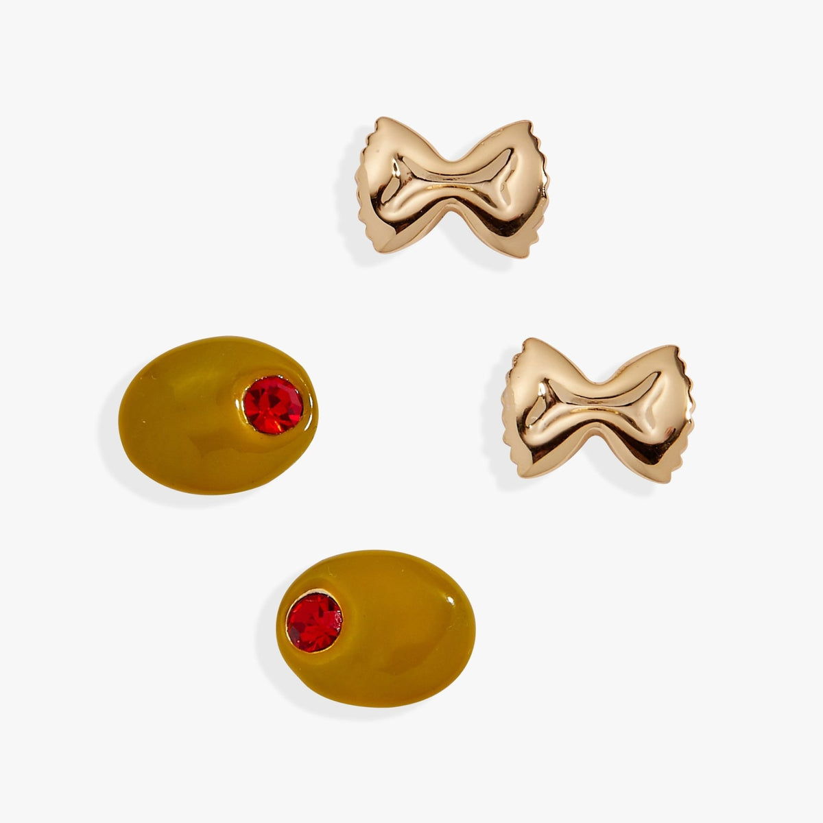 Pasta Girl Stud Earrings Set Of 2 by ALEX AND ANI at Shirley Shoppe