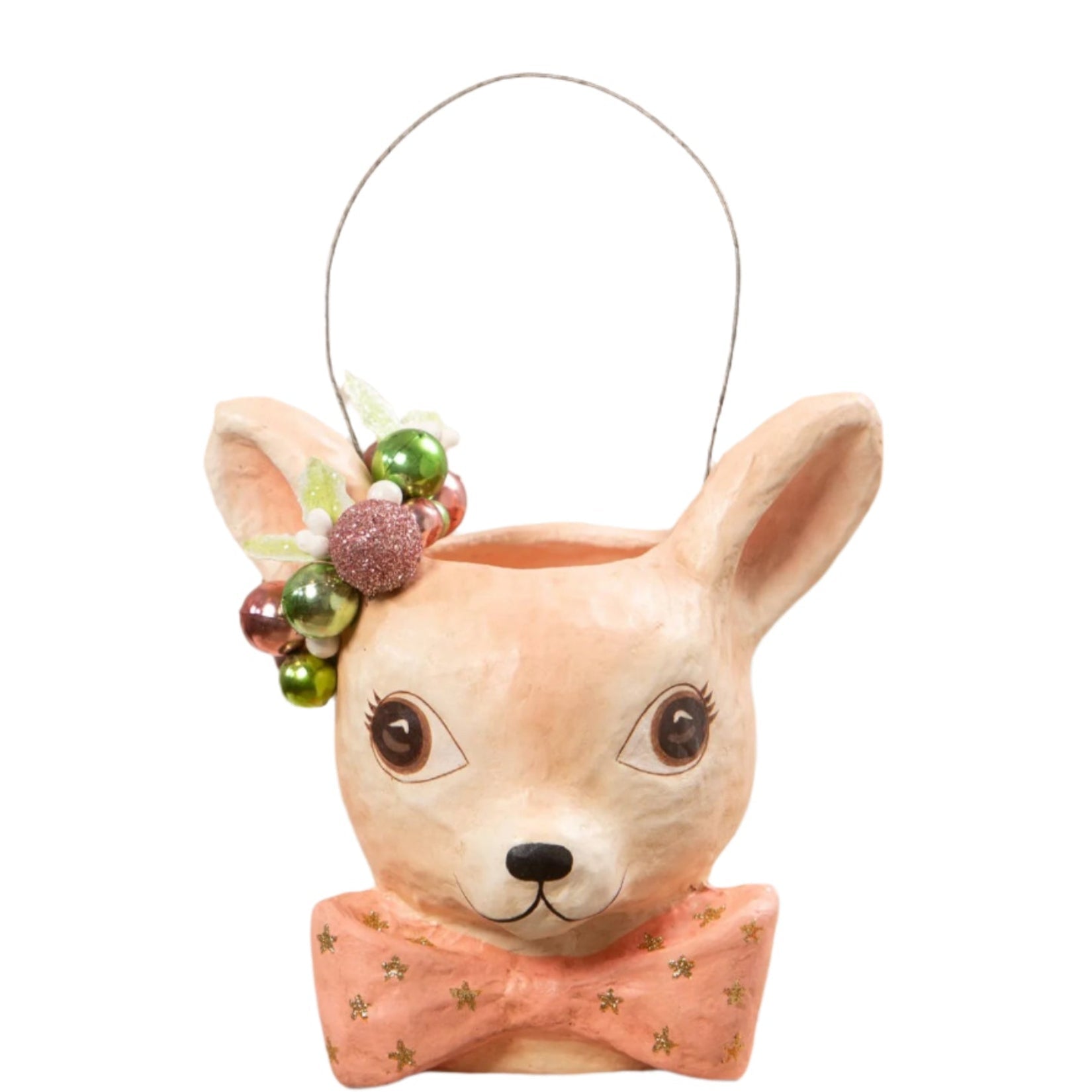 Pastel Fawnie Bucket Small by Bethany Lowe by Quirks! at Shirley Shoppe