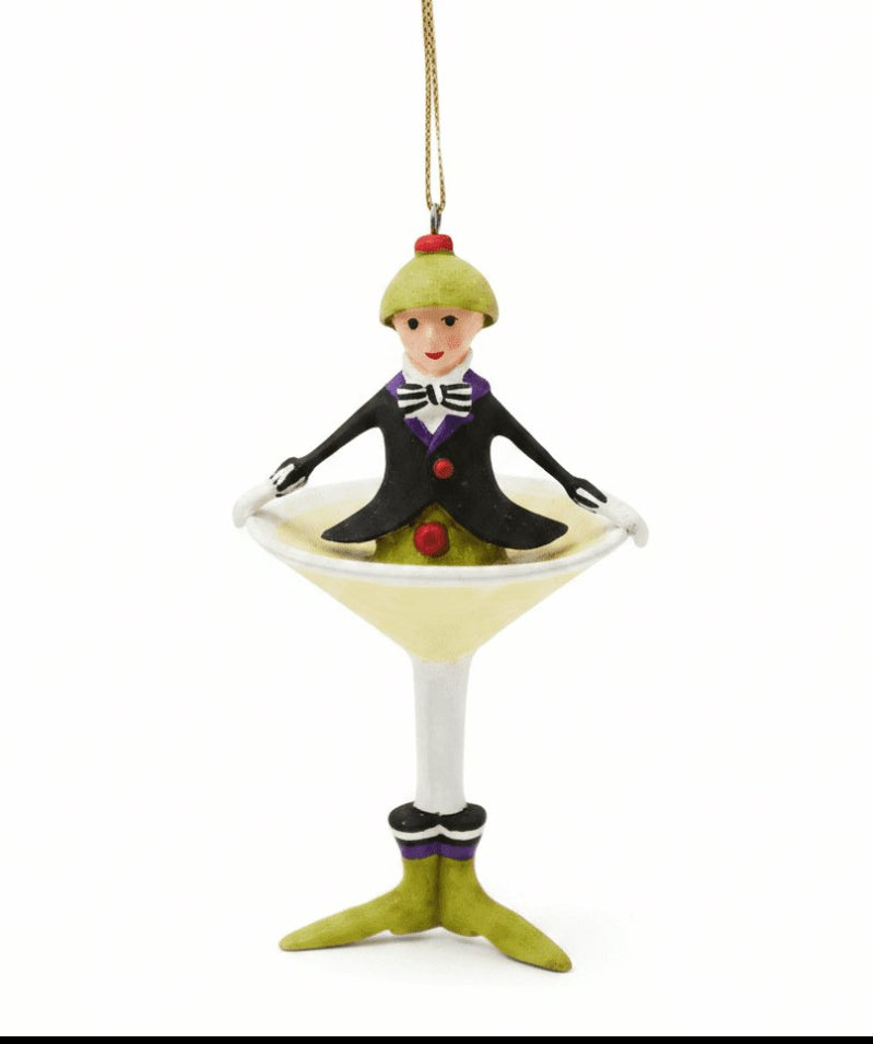 Patience Brewster Mini MARTINI Cocktail Ornament