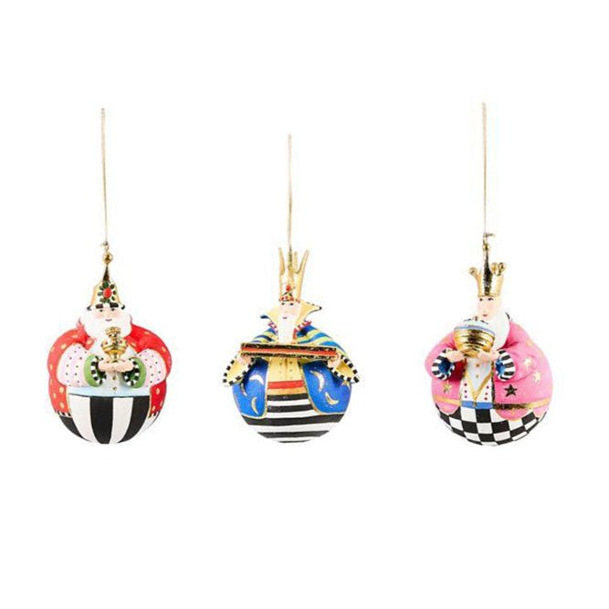 Patience Brewster Nativity Jolly Wisemen Ball Ornaments, Set of 3 *NEW* by Quirks! at Shirley Shoppe