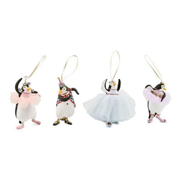 Patience Brewster Penguins En Pointe Ornaments, Set of 4 *NEW & RETIRED!! by Quirks! at Shirley Shoppe