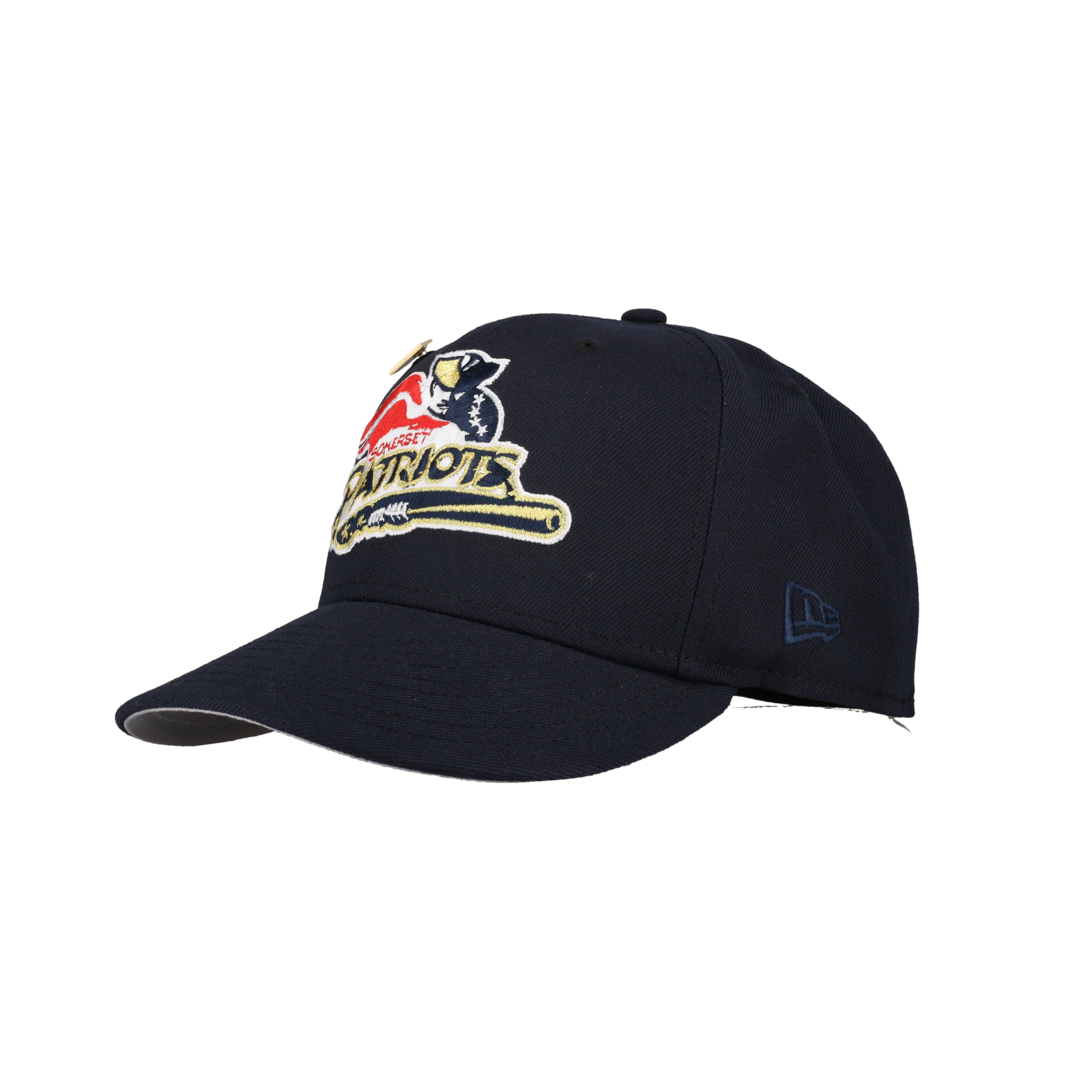 Somerset Patriots Navy 75th Year New Era 59Fifty Fitted Hat