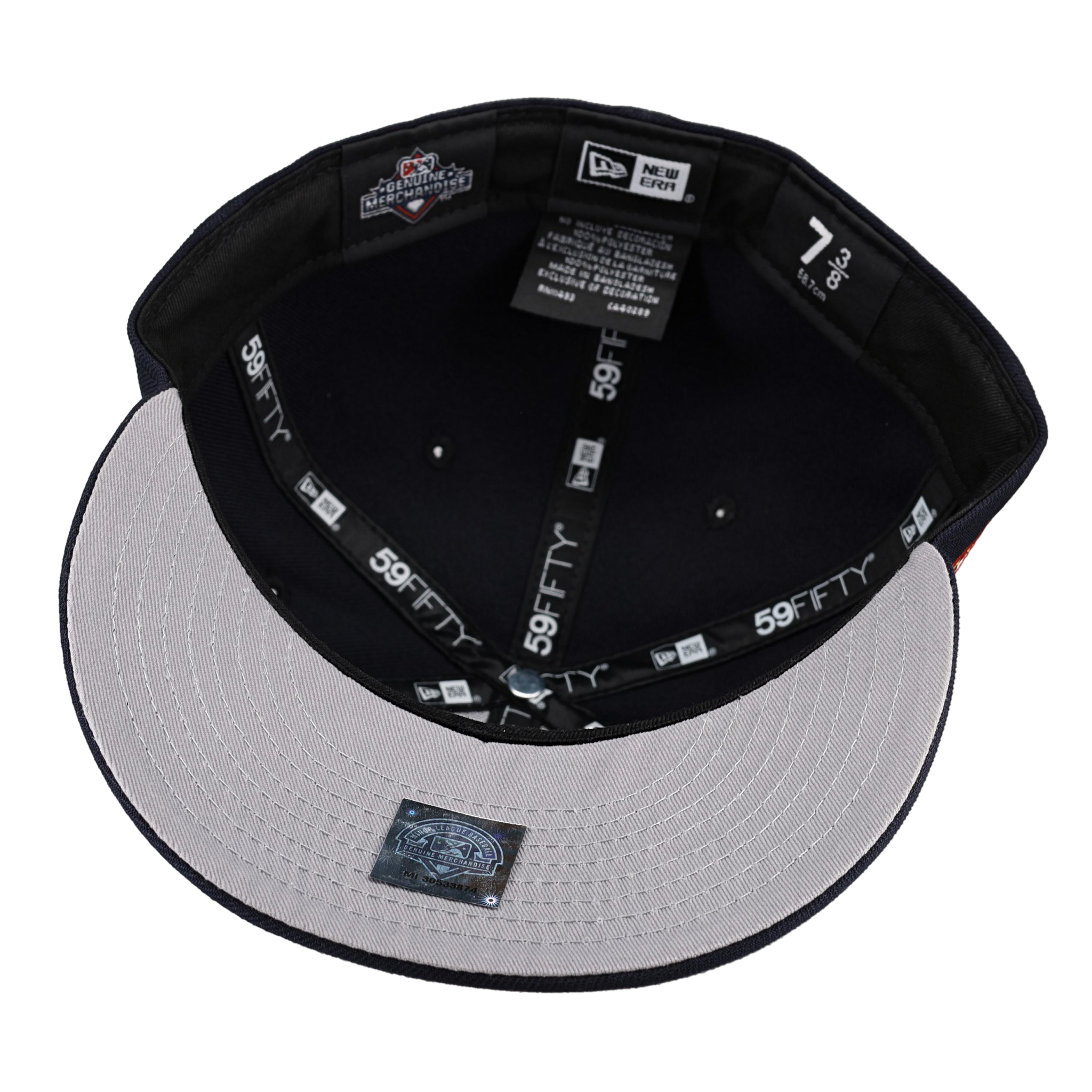 Somerset Patriots Navy 75th Year New Era 59Fifty Fitted Hat