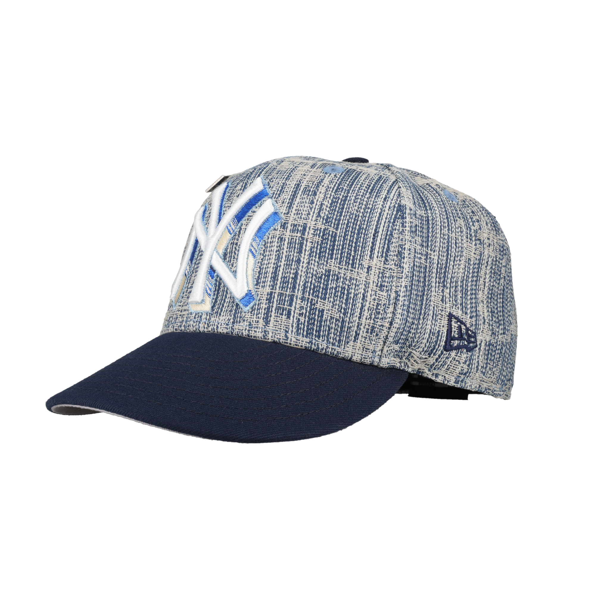 New York Yankees Distressed Denim 50th Season Patch 59Fifty Fitted Hat