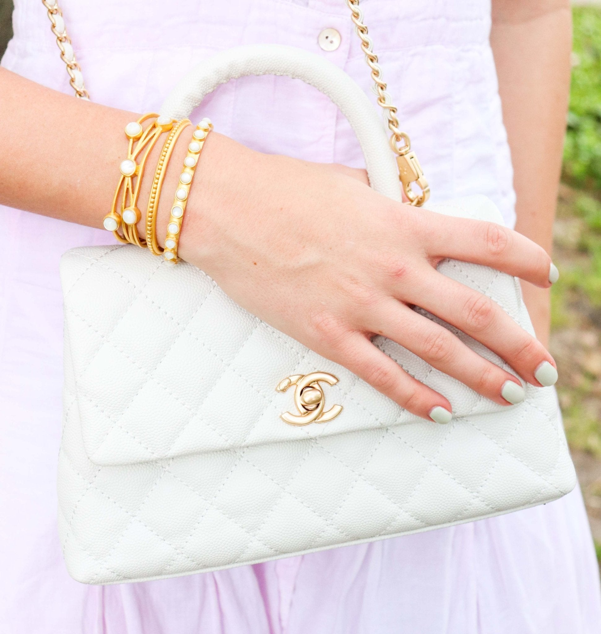 Pearl Studded Cuff by Christina Greene at Shirley Shoppe