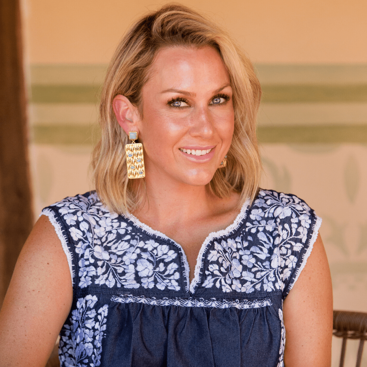 Peekaboo Earring - Turquoise by Christina Greene at Shirley Shoppe