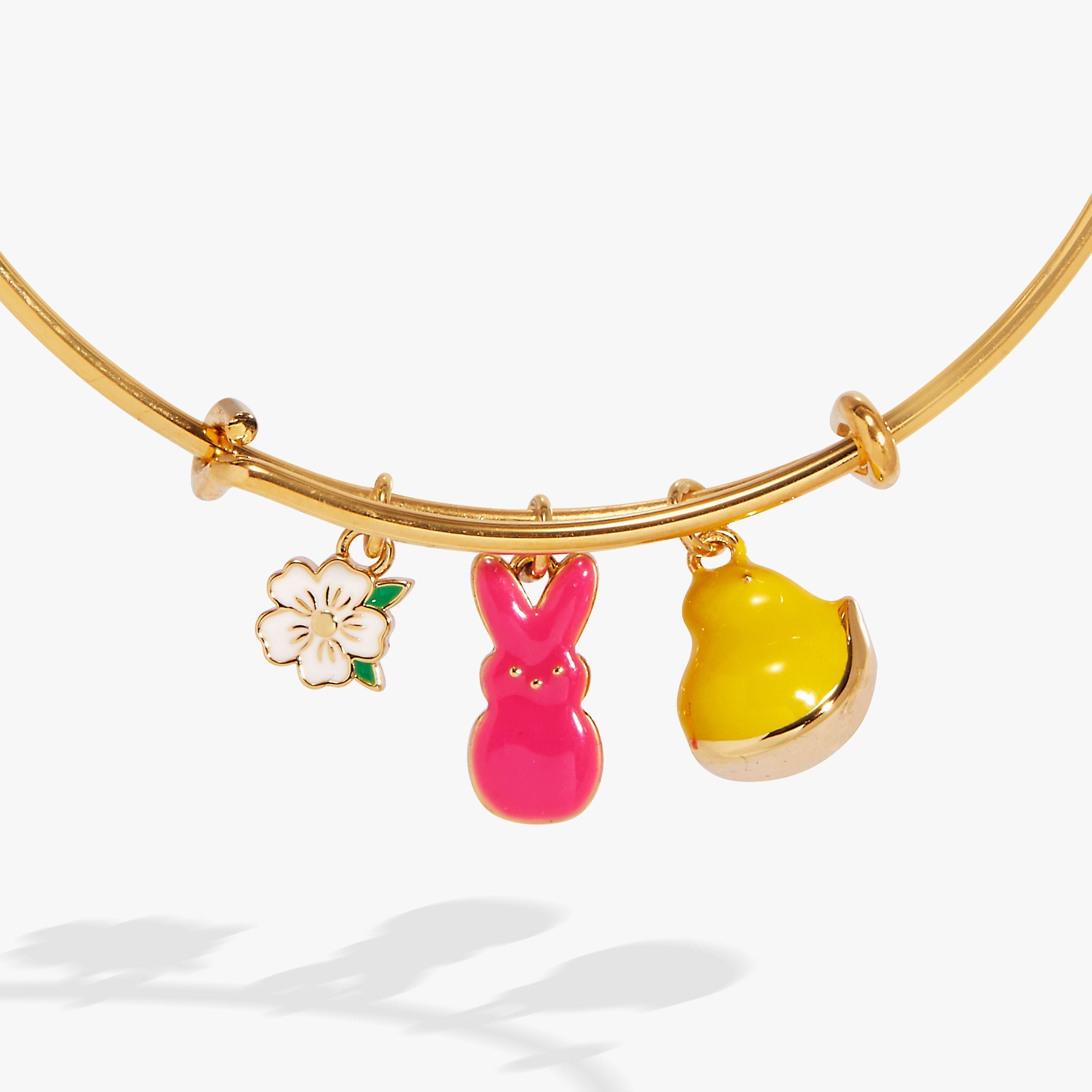 PEEPS® Chick and Bunny Multi Charm Bangle by ALEX AND ANI at Shirley Shoppe