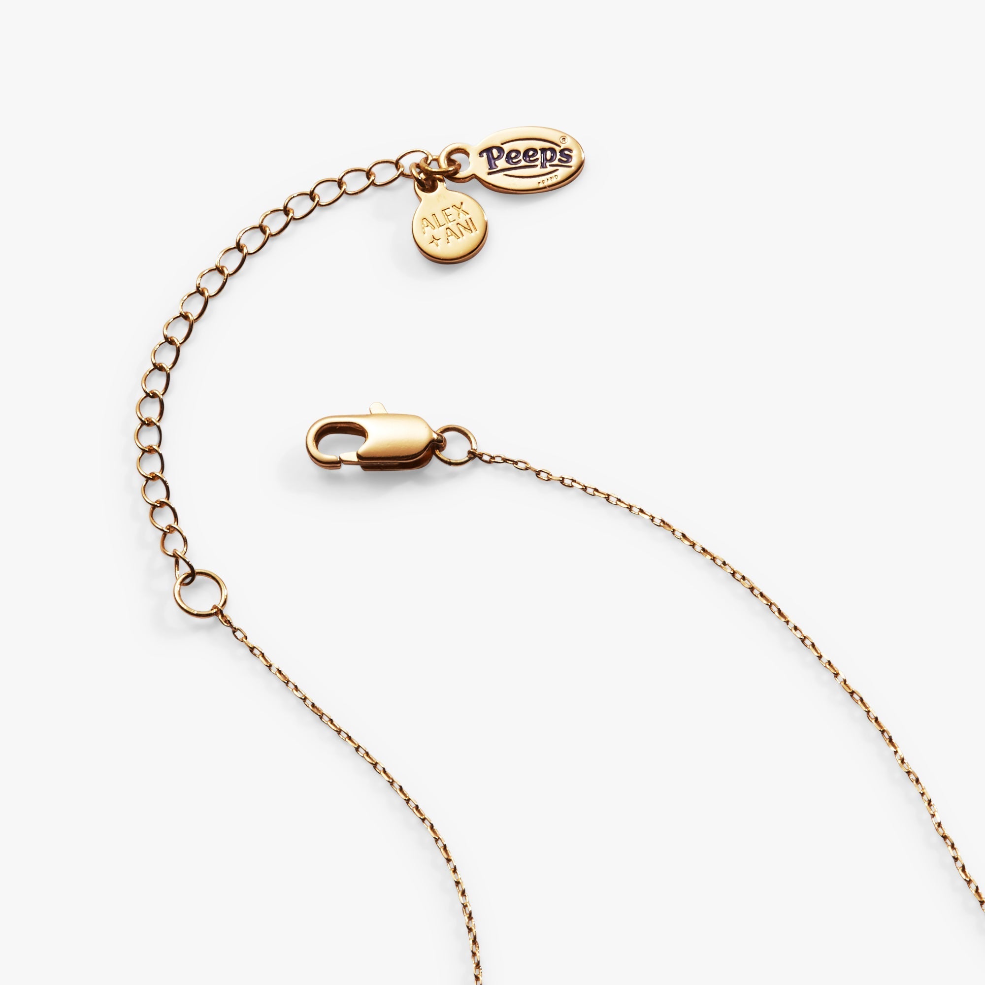 PEEPS® Pink Crystal Bunny Pendant Necklace by ALEX AND ANI at Shirley Shoppe