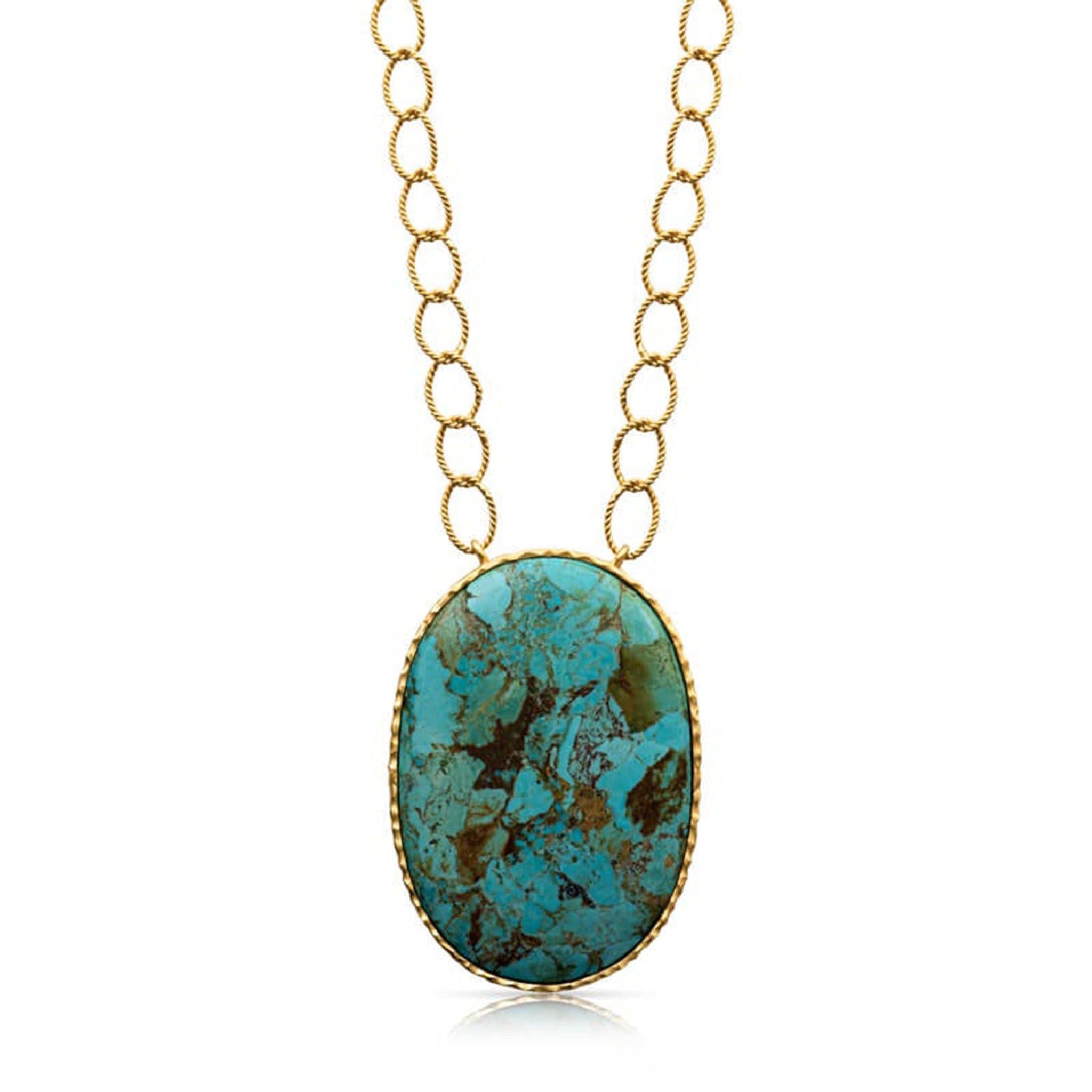 Pendant Necklace - Turquoise by Christina Greene at Shirley Shoppe