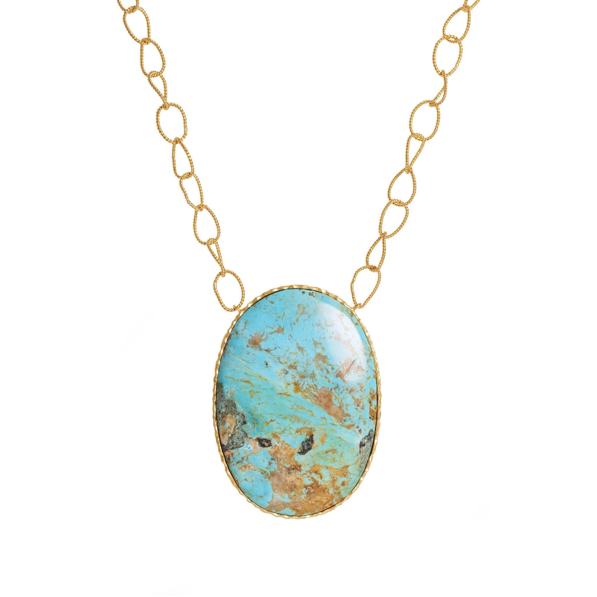 Pendant Necklace - Turquoise by Christina Greene at Shirley Shoppe