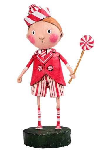 Peppermint Pete Christmas Figurine by Lori Mitchell — 6.5-Inch Poly Resin Collectible (New 2026)