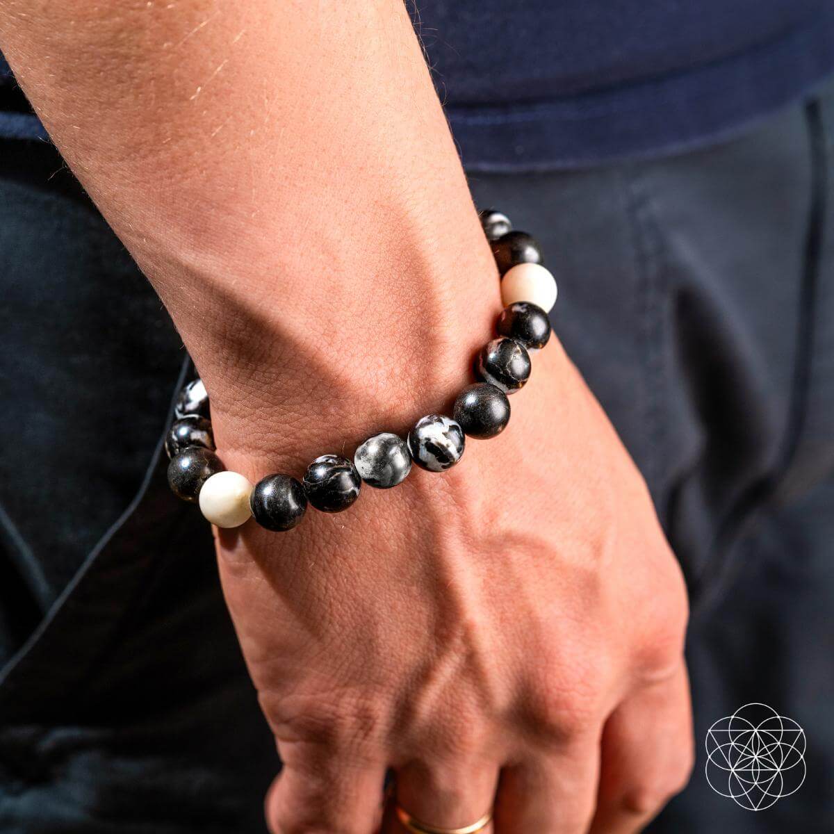 Permission to Pause - The Zebra Jasper Bracelet by Conscious Items at Shirley Shoppe