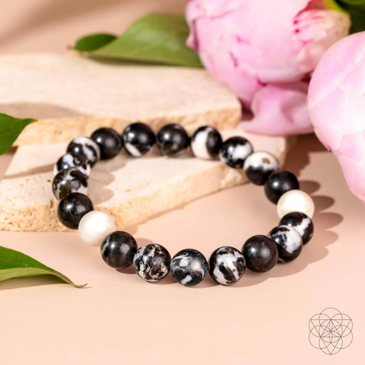 Permission to Pause - The Zebra Jasper Bracelet by Conscious Items at Shirley Shoppe